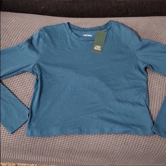 3 PACK - Wild Fable Long Sleeved Blue Tee - Picture 2 of 4